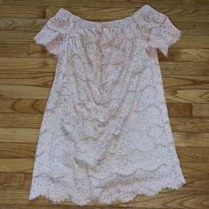 Off the shoulder lace dress